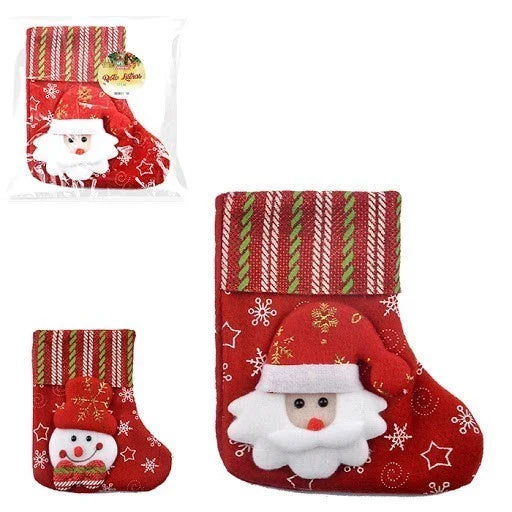 KIT com 4 Botas de Natal Enfeites